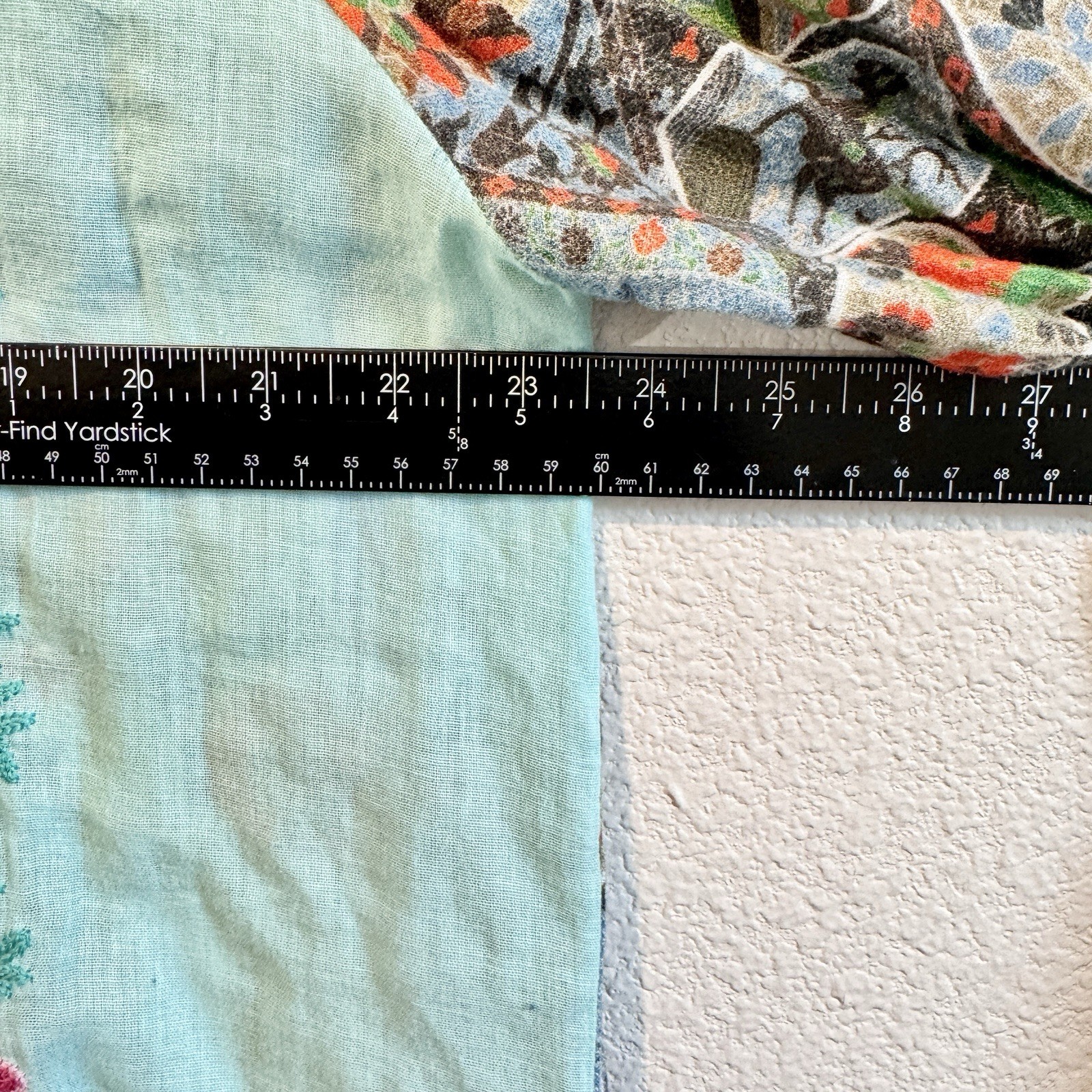 Boho Embroidered Patchwork Button Front Tunic Shi… - image 9