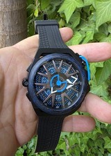 Orologio Mazzucato Cerchio Reversibile Monza Orologio Carbonio Blu - Ottimo!!