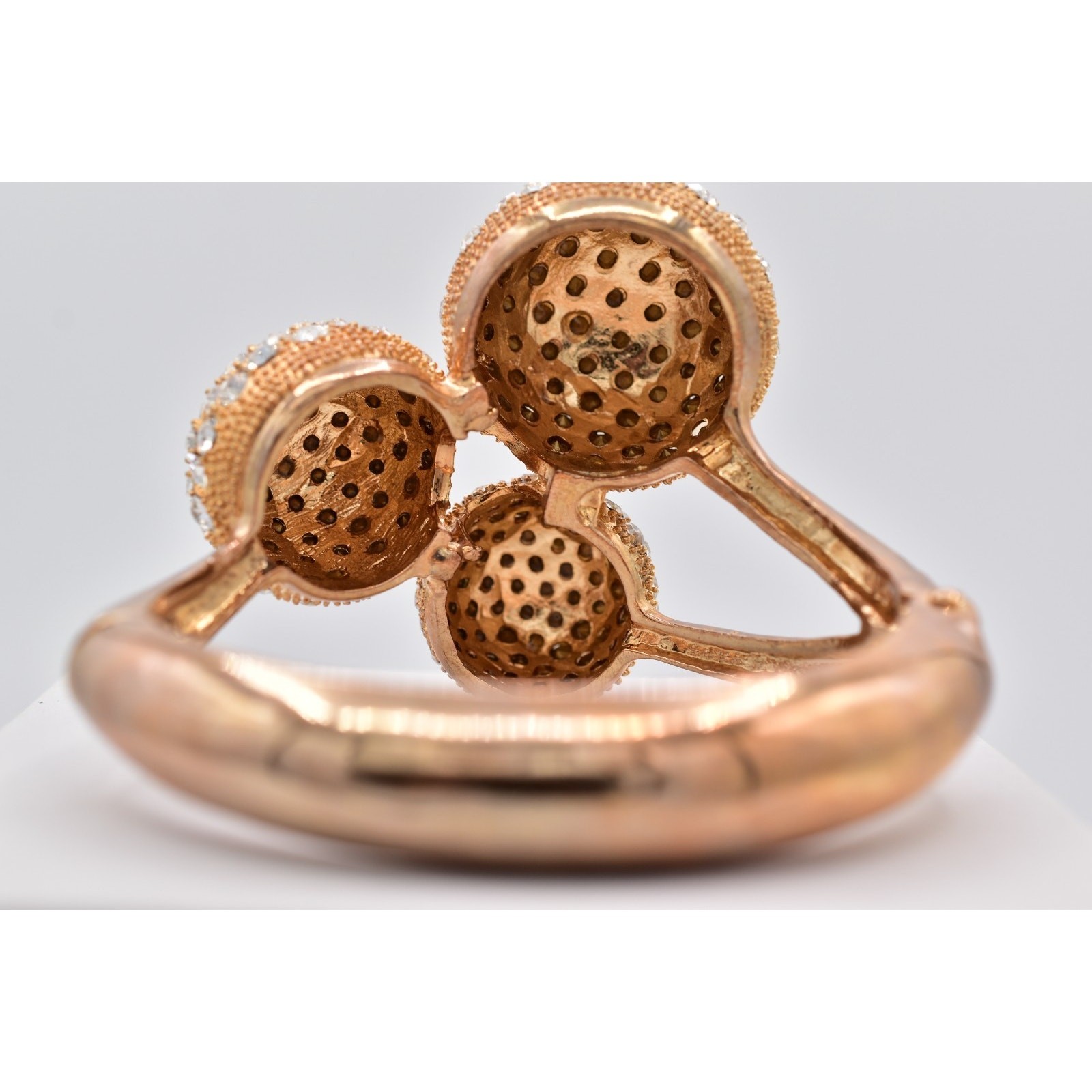 Vintage Statement Bangle Bracelet Rhinestone Crys… - image 8