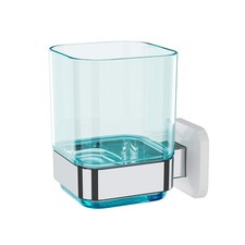 Wall-Mounted Tumbler and Toothbrush Holder, Wall Mounted Adhesive Hanging Ele...