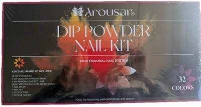 Arousar Dip Powder Nail Kit 42 piece, 32 colors