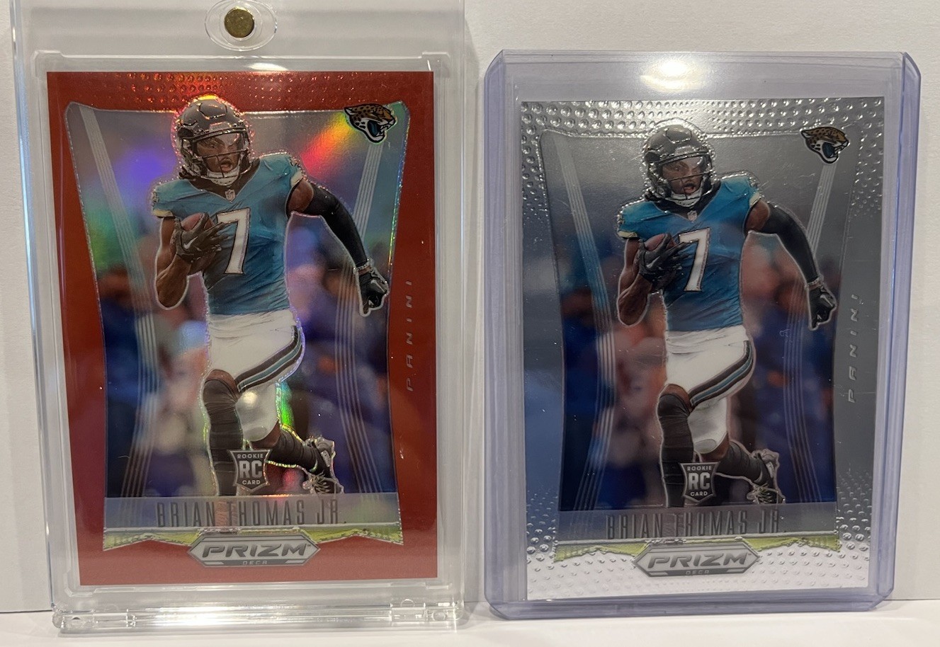 Brian Thomas Jr RC - 2024 Prizm Deca Red Prizm 124/199 💥