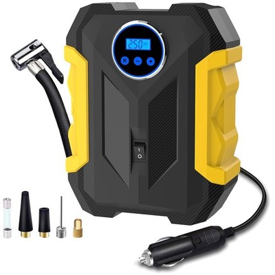 Portable Digital Air Compressor with LED Light - 150PSI