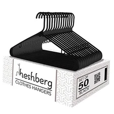 Plastic Hooks Hangers Space Saving Tubular Clothes Hangers Standard Size Ideal 