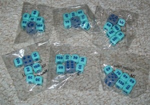 6x Sets Pokémon Dice
