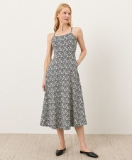 Pact Organic Fit Flare Midi Dress Brand New NO IMPORT FEES