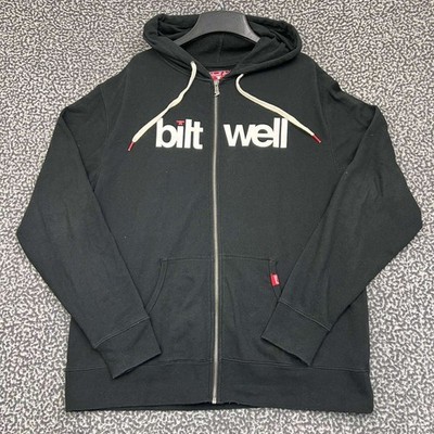 Biltwell Motorcycle Hoodie Men Extra Large Black Full Zip Long Sleeve XL