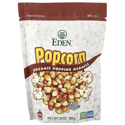 Popcorn, Organic Popping Kernels, 20 oz (566 g)