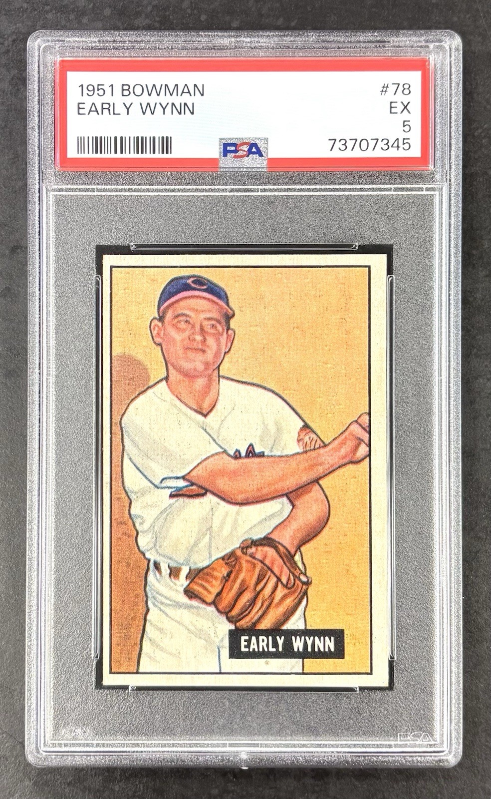 1951 Bowman Early Wynn #78 - PSA 5 EX