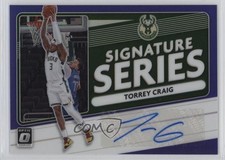2020-21 Panini Donruss Optic Signature Series Purple Prizm Torrey Craig Auto 4f5