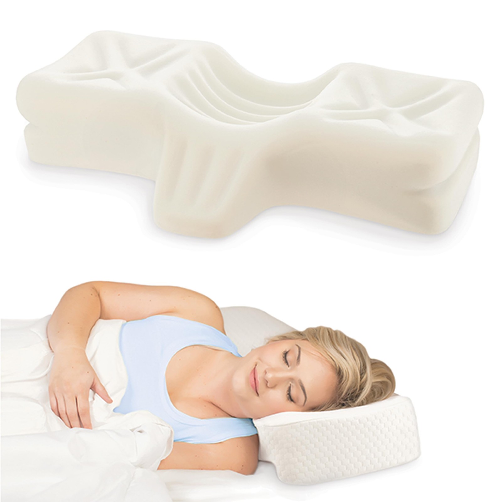 Therapeutica Cervical Orthopedic Foam Pillow - Neck Support 
