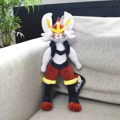 TOMY Pokemon Cinderace Plush 38cm Soft Toy Teddy - UK SELLER 🇬🇧
