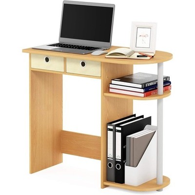 Compact Computer Desk Durable Writing Table Spacious Surface Easy Assembly New