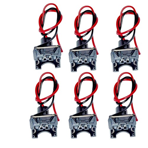 Set of 6 Kit Electrical Connector for Fuel Injector FJ26 M123 Fits:Jeep L6 4.0L - Picture 2 of 10