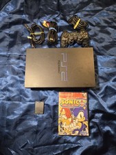 Paquete de consola PS2 Fat - Limpiado y probado profesionalmente - Incluye juego y...