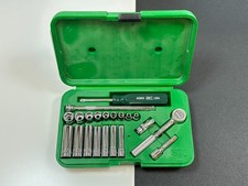  New Sk Tools Usa 89009 21pc Metric 14 Drive Ratchet Service Socket Set