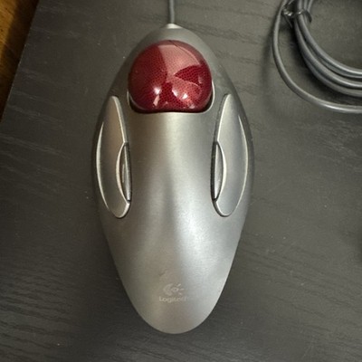 Logitech T-BC21 Trackman Wired Marble Mouse (Tested And Working)