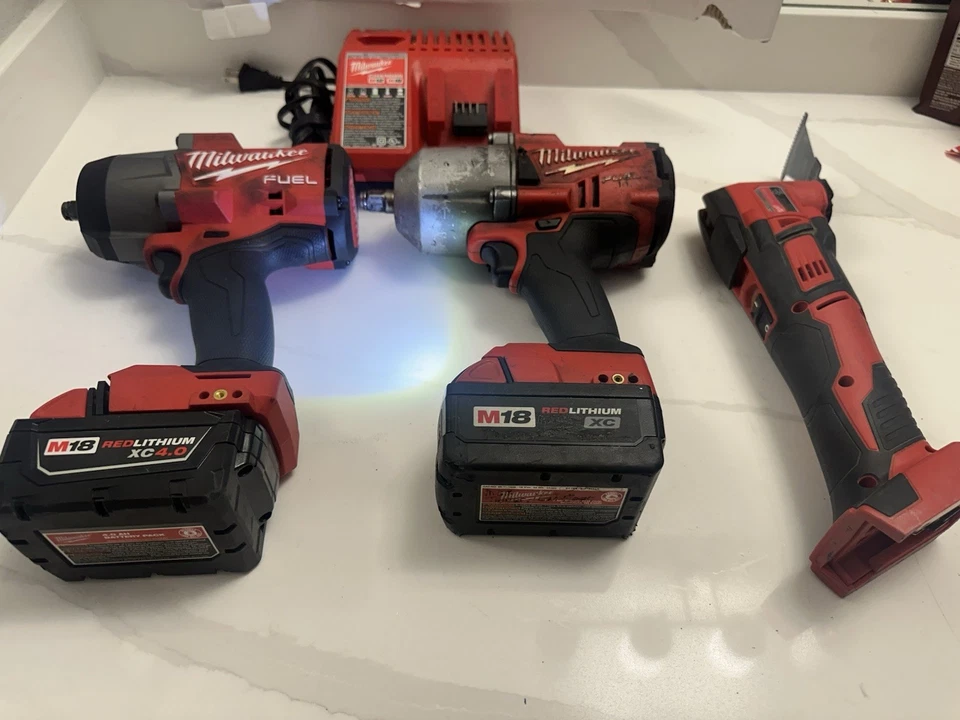 Milwaukee Brushless 3 Tools 2 Batteries And Charger - Image 4 of 4