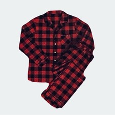 Wondershop Women  s 1X Pajama Set NWT Red Buffalo Check Flannel Holiday Family