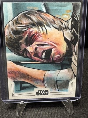 2025 Star Wars Smugglers Outpost Luke Skywalker 1/1 Sketch By Craig Deakes
