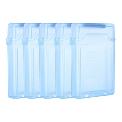 für HDD 4,5'' x 3,2'' Aufbewahrungsbox 5 Stück Kunststoff blau
