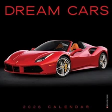 Willow Creek Press,  Dream Cars 2026 Mini Wall Calendar, 7'' X 7'', 18-Month Cal