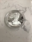 2002-W SILVER EAGLE PROOF COIN W/ BOX/CASE/COA