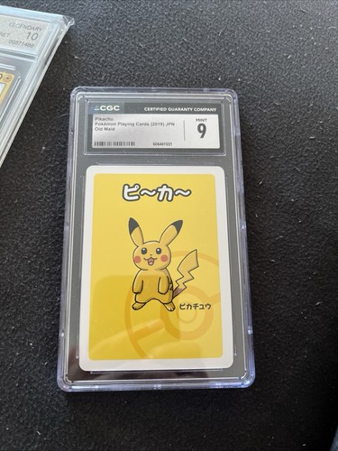 CGC 9 Pikachu Old Maid Playing Cards 2019 Japanese Pokemon Card