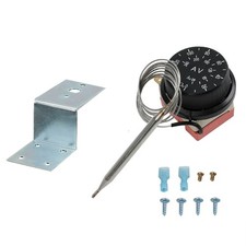 Adjustable 0-120 Electric Radiator Fan Thermostat Switch Temperature Control Kit