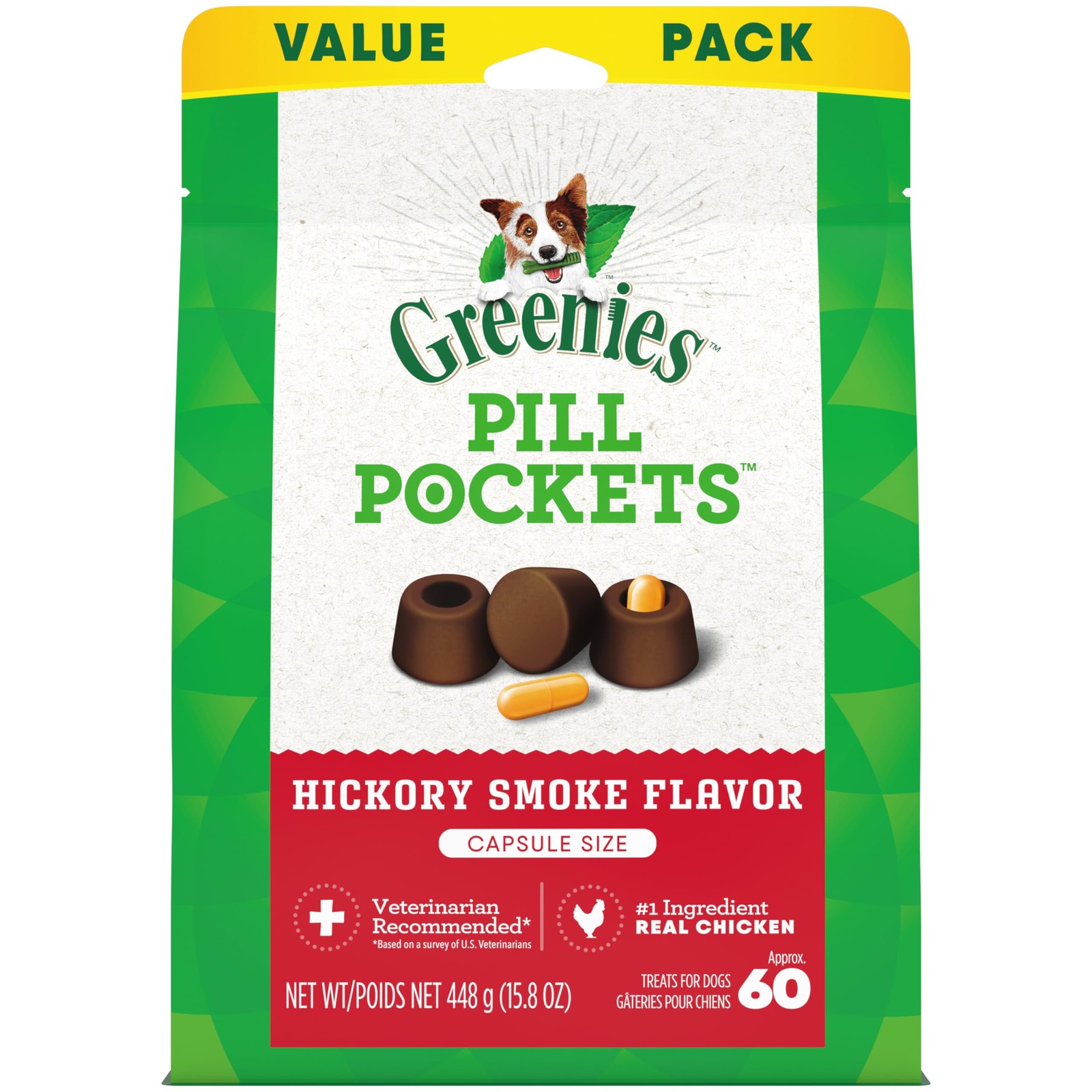 Greenies Pill Pockets for Dogs Large Size, Soft Dog Treats, 