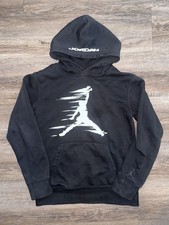 Jordan Kids Black MJ Flight MVP Fleece Pullover Hoodie Jumpman Logo Size M NWT
