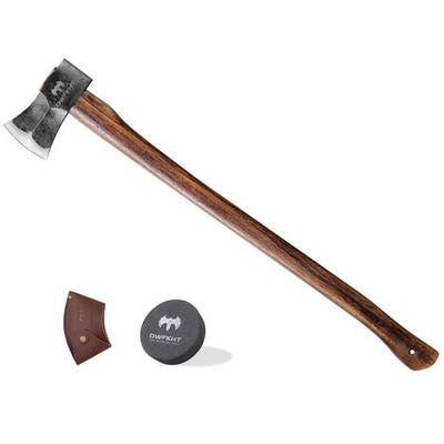 35.5'' Wood Splitting Axe for Medium to Large Logs, 1065 High Carbon Steel