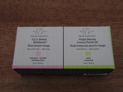 DRUNK ELEPHANT / T.L.C. Sukari Babyfacial + Virgin Marula Luxury Facial Oil