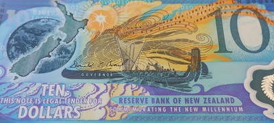 New Zealand $10 Dollars, 2000 Millennium Issue, (P-190a) AUNC
