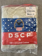 T-shirt US Army Military Sand 100% cotone pettinato DSCP Desert Large confezione da 3 NUOVE