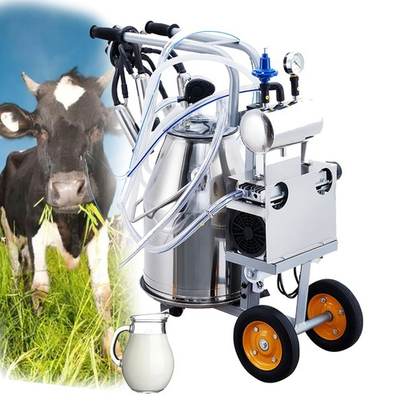 #ad 25 L Electric Cow Milking Machine Stainless Steel with Silicone Cups and Tubes $349.67