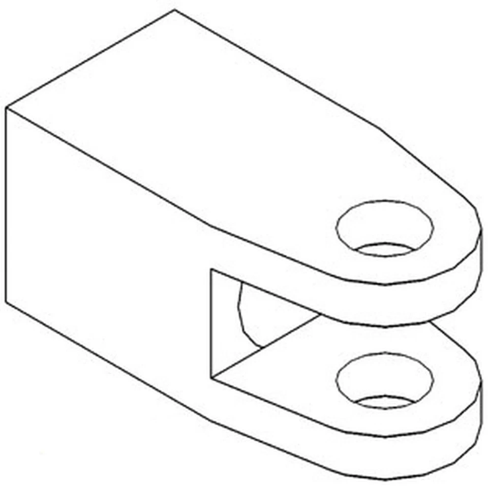 A-406249R1 Short Stabilizer Yoke - Fits Case IH 1086, 1256, 1466, 1566, 3588 + - Image 2 of 4