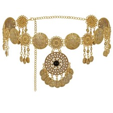 Chain Belt for Gold Silver Metal Waist Chain Body Waist Link Boho Belts for D...