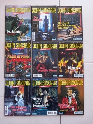 John Sinclair Sammler Edition | 9 Taschenhefte | Konvolut | Zustand Gut