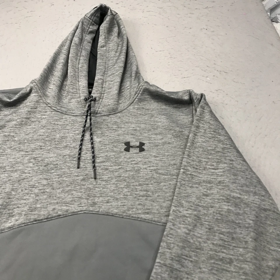 Under Armour Hoodie Mens 3XL Gray Storm Fleece 1/4 Zip Sweatshirt Pullover Cold - Image 3 of 4