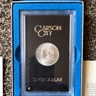 Carson City Morgan Silver Dollar 1883 GSA Hoard W/ Papers & Box Toned Reverse 🔥