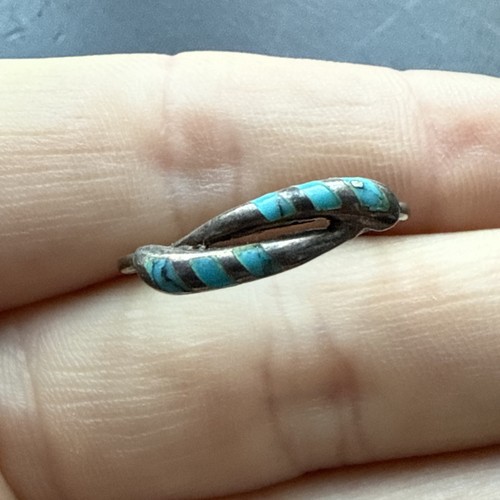 Bague serpent en argent sterling émeraude, style antique - France