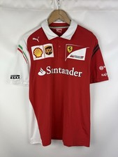 Puma Ferrari Scuderia Santander Men  s Short Sleeve Polo T Shirt Size L