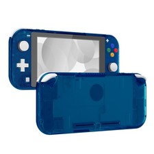 Clear Blue Replacement Shell Case  Screen Protector for Nintendo Switch Lite