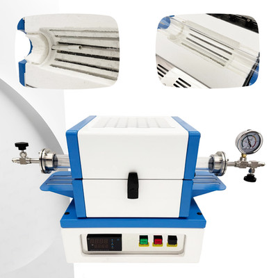 220V 1PH Lab Electric Tube Furnace Vacuum Atmosphere Oven High Temperature 1100 