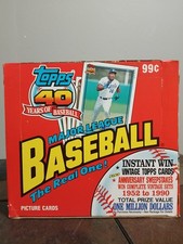 1991 Topps MLB Baseball Cello/Jumbo Pack Box-24 Sealed Packs - Rookies W/Poster!