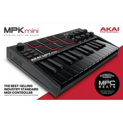 Akai MPK Mini MK3 25 Keys Keyboard Controller - Black