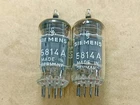 SIEMENS long plate triple mica 5814A tube E82CC 12AU7 ECC82