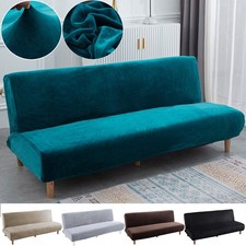 Armless Sofabezug Schonbezug Samt Couchbezüge Schlafsofa Ohne Armlehnen Husse DE
