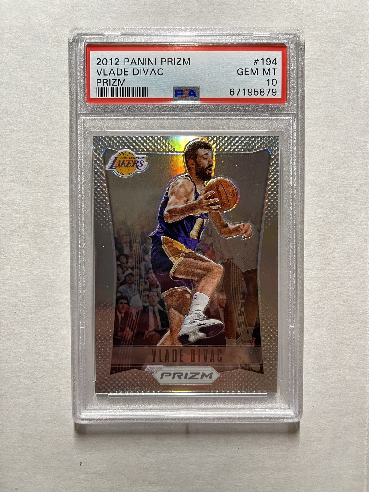 Vlade Divac 2012-13 Panini Prizm #194 Silver Prizms PSA 10 Gem Mint LOW POP